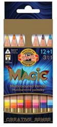 KOH-I-NOOR Set 12 creioane triunghiulare NATUR MAGIC JUMBO KOH-I-NOOR