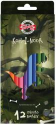 KOH-I-NOOR Set 12 creioane colorate DINO