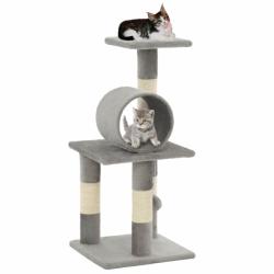 vidaXL Ansamblu pentru pisici, stâlpi din funie de sisal, 65 cm, gri (170596) - vidaxl