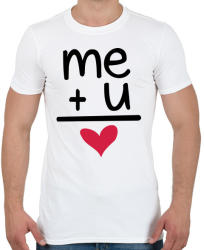 printfashion TE + ÉN - Férfi póló - Fehér (1159318)