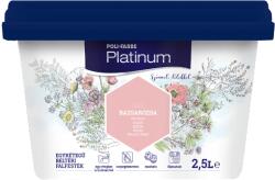 Poli-Farbe Platinum színes beltéri falfesték b25 bazsarózsa 2, 5l