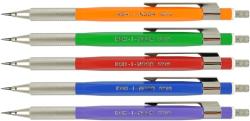 KOH-I-NOOR Creion mecanic 2 mm din plastic KOH-I-NOOR, cu grip metal, diverse culori, 10 buc/set