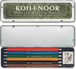 KOH-I-NOOR Set 6 creioane mecanice 2 mm VERSATIL KOH-I-NOOR