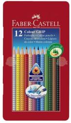 Faber-Castell Creioane colorate Faber-Castell Grip set 12 culori cutie metal (FC112413)