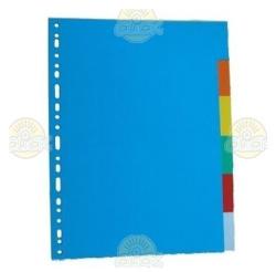 Optima Separatoare carton color 180g/mp, 5 buc. /set, Optima (OP-405)