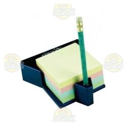 Hopax Cub autoadeziv cu suport, 76x76 mm, 400 file, Stick'n - 4 culori pastel (HO-21271)