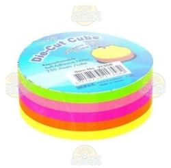 Hopax Notes adeziv cub color - cerc, 67x67 mm, 250 file, 5 culori, Stick'n (HO-21829)