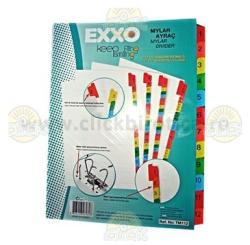 Exxo Separator index carton alb numeric 1-12, Exxo (TM112)