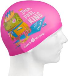 Mad Wave Cască de înot pentru copii mad wave pool king swim cap junior roz
