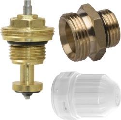 FERRO Set format din ventil de inchidere, rozeta pentru robinet termostatat si niplu 3/4"x1/2 (RKPT)