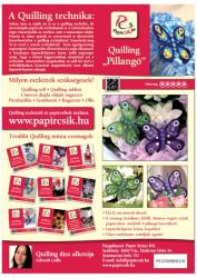 Pillangó - Quilling minta (210db csík 3 mintához és leírás képekkel)
