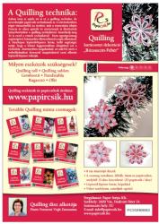 Rózsaszín-Fehér - Quilling minta (200db csík 15db mintához és leírás képekkel)
