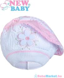 NEW BABY Kötött sapka babáknak - New Baby világos rózsaszín