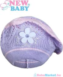 NEW BABY Kötött sapka babáknak - New Baby lila