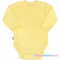 NEW BABY Body babáknak - hosszú ujjú New Baby Pastel sárga 68 (4-6 hó)