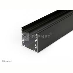 Topmet LED profil PHIL53 C10 falon kívüli fekete (63530002)
