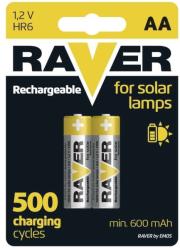 EMOS 2 db tölthető elem AA RAVER NiMH/1, 2V/600 mAh B7426 (EMS095)