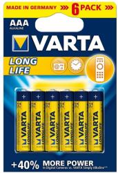VARTA Varta 4103 - 6 db alkáli elem LONGLIFE EXTRA AAA 1, 5V VA0010 (VA0010)