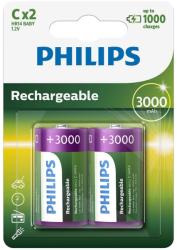 Philips Philips R14B2A300/10 - 2 db tölthető elem C MULTILIFE NiMH/1, 2V/3000 mAh P2243 (P2243)