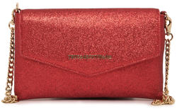 Trussardi Jeans Red Glitter Clutch (Piros, 23X14X2 cm)