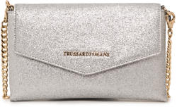 Trussardi Jeans Silver Glitter Clutch (Ezüst, 23X14X2 cm)