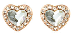Swarovski Engaged Pierced Earrings (Rozé Arany, 1 cm)