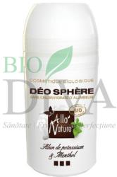 Allo Nature Deodorant cu piatră de alaun și mentă pentru bărbați Allo'Nature 50-ml