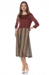 RohBoutique Rochie midi, rust, in dungi, ROH - DR3723