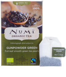 Numi Bio gunpowder zöld tea 18 filter