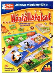 Keller&Mayer Prin joc, cunoaștem animalele domestice - joc educativ în lb. maghiară (712154)