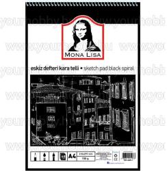 Südor Mona Lisa vázlatfüzet fekete papírral A/4 40 lap 150 g (pk_PKPAP026)