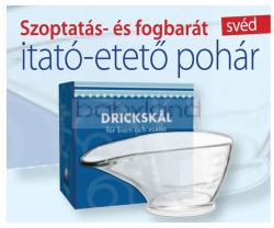 Drickskal Szoptatás- és fogbarát svéd itató-etető pohár #80ml