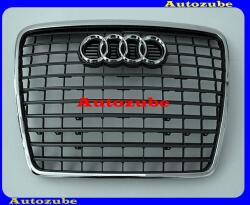 AUDI A6 C6 2008.08-2011.09 /4F/ Hűtődíszrács szürke, króm kerettel, komplett /Gyári alkatrész, csak előleggel rendelhető/ 4F0853651AN 4F0853651AN