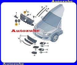 VW TIGUAN 1 2007.11-2011.06 /5N/ Embléma első "VW" /Gyári alkatrész/ (Egyedi rendelésre, NEM visszáruzható) 561853600