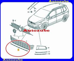 VW TOURAN 2 2015.05-től /5T/ Első lökhárító középső rács krómdíszléc /Gyári alkatrész/ (Egyedi rendelésre, NEM visszáruzható) 5TA853101