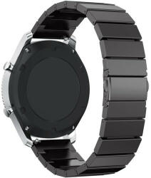 iUni Curea pentru Smartwatch Samsung Galaxy Watch 4, Watch 4 Classic, Gear S2, iUni 20 mm Otel Inoxidabil Black Link Bracelet (510113)