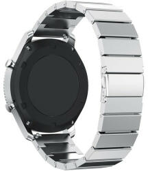 iUni Curea pentru Smartwatch Samsung Galaxy Watch 4, Watch 4 Classic, Gear S2, iUni 20 mm Otel Inoxidabil Silver Link Bracelet (510137)