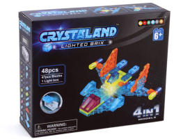 CRYSTALAND Aeronoava, Avion, Nava Spatiala 4in1 - 48 piese (99001)