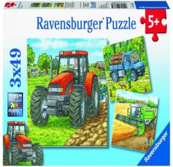 Ravensburger Utilaje Agricole 3x49 piese (09388)