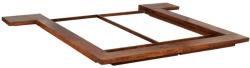 vidaXL Japán stílusú matracágykeret paliszander felülettel 180x200cm (245651)