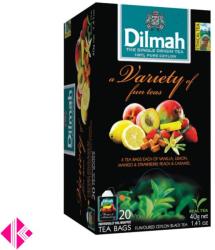 Dilmah Variety of Fun Teas vegyes gyümölcsös fekete tea 20 filter