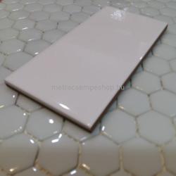 SPANYOL 7, 5X15 FEHÉR FÉNYES sima csempe