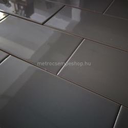 10x20 PLATA FÉNYES SIMA Szürke CSEMPE - metrocsempeshop - 7 420 Ft