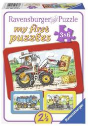 Ravensburger Utilaje - 3x6 piese (06573) Puzzle