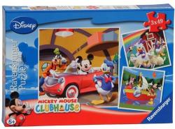 Ravensburger Clubul Mickey Mouse 3x49 piese (09247) Puzzle