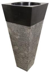 Indera Mosdókagyló természetes kőből - Pedestal IDS 141 Black (LX57083)