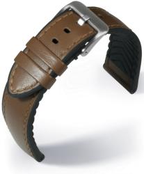  EULIT Eutec Waterproof bőr óraszíj, középbarna 20mm - orabox