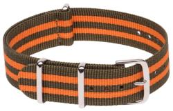 Nato Szíj, Zöld/narancs, 22mm