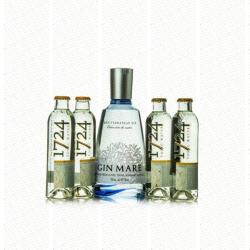 Gin Mare Mediterranean Gin 42,7% 0,7 l & 1724 Tonic 4x0,2 l
