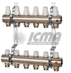 ICMA Set distribuitor/colector, cu robineti termostatici si robineti micrometrici - ICMA K005 6 cai